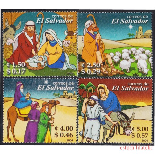 El Salvador 1582/85 2004 Navidad MNH