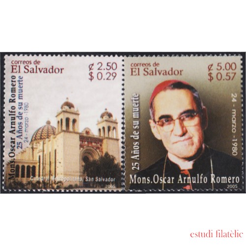 El Salvador 1610/11 2005 Personalidades Religiosas MNH