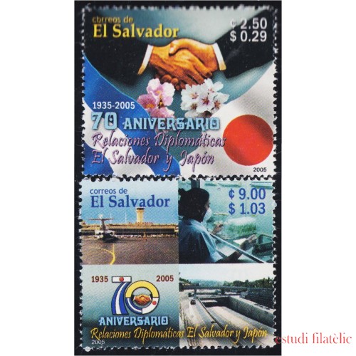 El Salvador 1635/36 2005 70 Años de Relaciones diplomáticas con Japón - ***