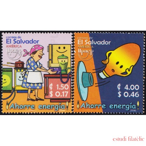 El Salvador 1667/68 2006 Serie América UPAEP. Ahorro de Energia MNH