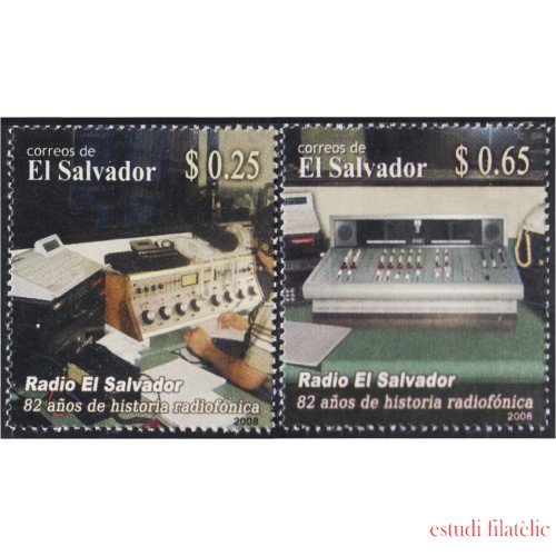 El Salvador 1747/48 2008 82 Aniversario de la Radio El Salvador MNH