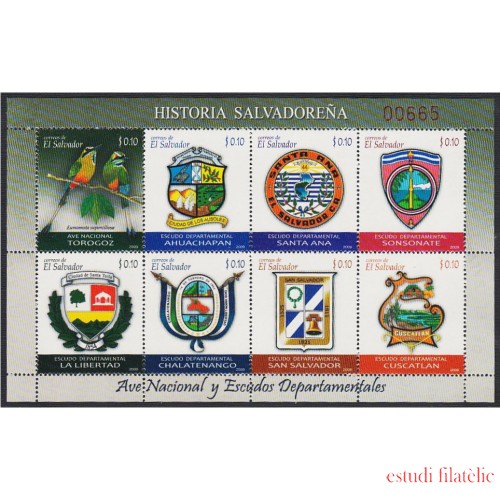 El Salvador 1771/78 2009 Historia del Salvador MNH