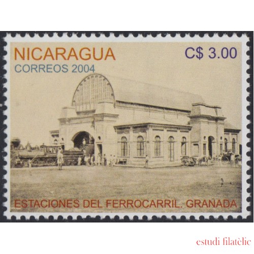 Nicaragua 2611 2004 Estación de Ferrocarril de Granada MNH