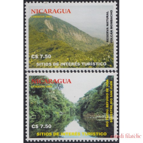 Nicaragua 2612/2613 2004 Sitios de interés Turístico MNH