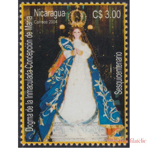 Nicaragua 2617 2004 Dogma de Inmaculada Concepción de Maria MNH