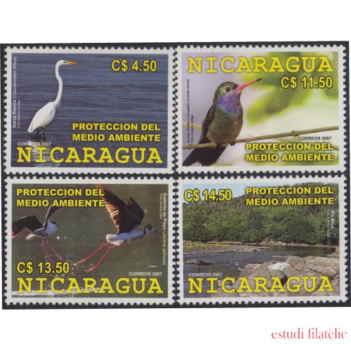 Nicaragua 2650/2653 2007 Protección al Medio Ambiente MNH