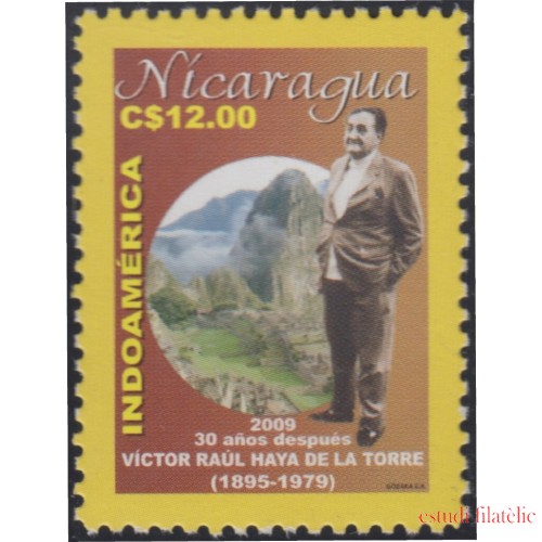 Nicaragua 2665 2009 D. Victor Raul haya de la Torre. Hombre Político Peruano MNH