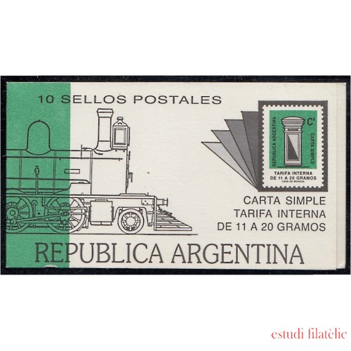 Argentina 1568 1987 Serie Antigua Buzones MNH en carnet