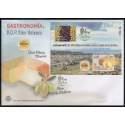 España Spain 5465 2021 Gastronomía Islas Baleares Queso Mahón SPD Sobre Primer Día