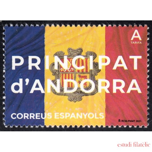 Andorra Española 507 2021 Bandera y Escudo de Andorra MNH