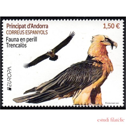 Andorra Española 512 2021 Europa Fauna en peligro Águila MNH