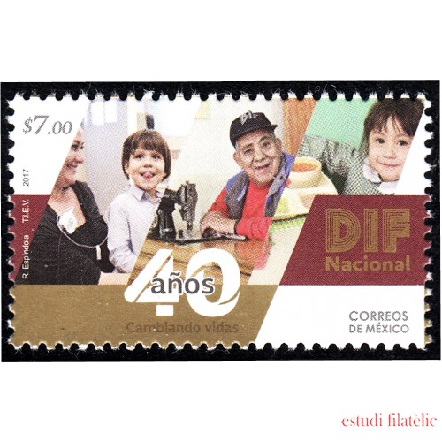 México 3068 2017 40 Años DIF Nacional MNH