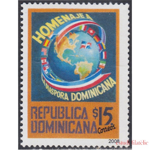 Rep. Dominicana 1536 2008 Homenaje a Diáspora Dominicana  MNH