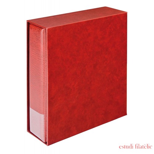 Lindner 1302-W Multi collect Carpeta de anillas 1300 + estuche 1301 Rojo