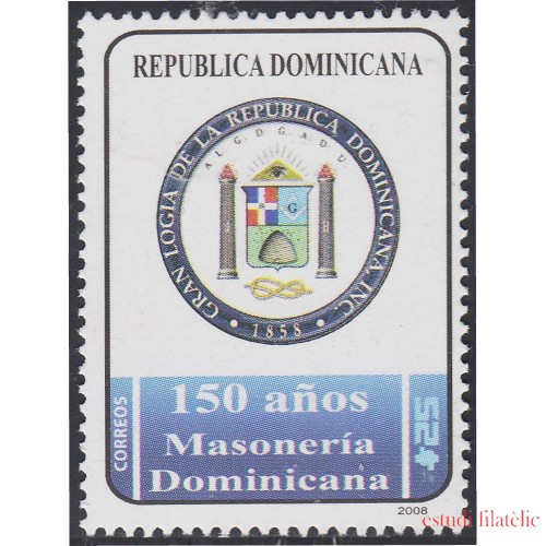 Rep. Dominicana 1562 2008 150 Años de la Masonería Dominicana MNH