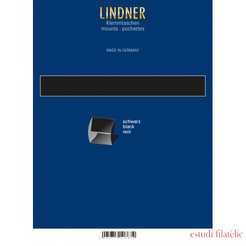 Lindner HA1202 protectores 148 x 105 (DIN A6) mm negros paquete de 10