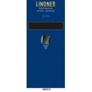 Lindner HA12155 protectores 265 x 155 mm negros paquete de 6