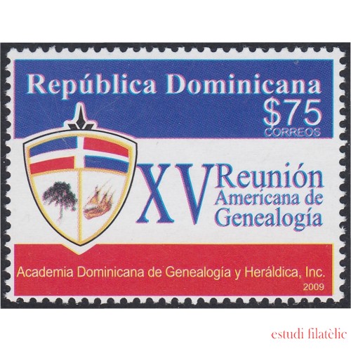 Rep. Dominicana 1590 2009 XV Reunión Americana de Genealogía MNH