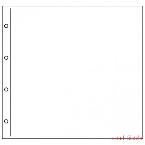 Lindner 3062P Hojas para tarjetas postales XL sin divisores, medidas internas: 330 x 330 mm paquete de 10