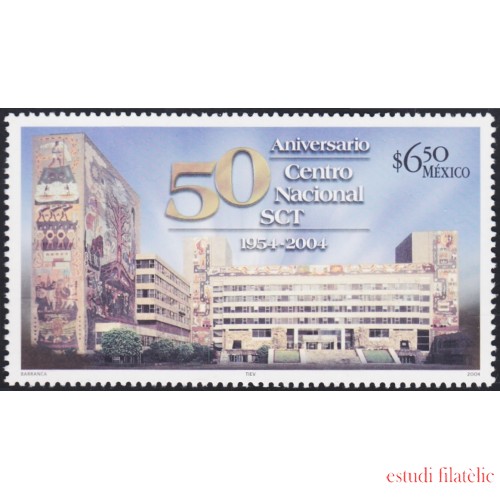 Mexico 2087 2004 50 Años del Centro Nacional SCT MNH