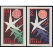 España Spain SH 1222/23 1958 Exposición Filatélica Nacional MNH