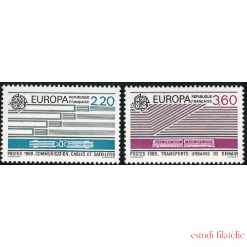 TRA2/S France Francia  Nº 2531/32   1988  Europa, LUJO