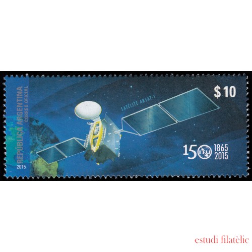 Argentina 3080 2015 150 Aniversario ITU Satélite ARSAT-1 MNH