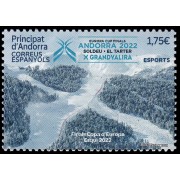 Andorra Española 524 2022 Deportes. Final Copa de Europa de Esquí 2022 MNH