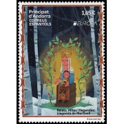 Andorra Española 527 2022 Europa. Leyenda de Meritxell MNH