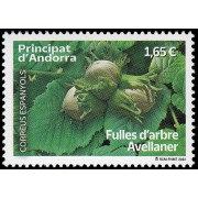 Andorra Española 529 2022 Hojas de árbol. Avellaner MNH