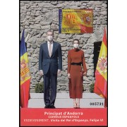 Andorra Española 531 2022 Acontecimientos. Visita del Rey de España, Felipe VI MNH