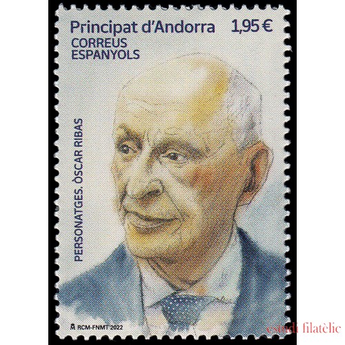 Andorra Española 534 2022 Personajes. Òscar Ribas MNH