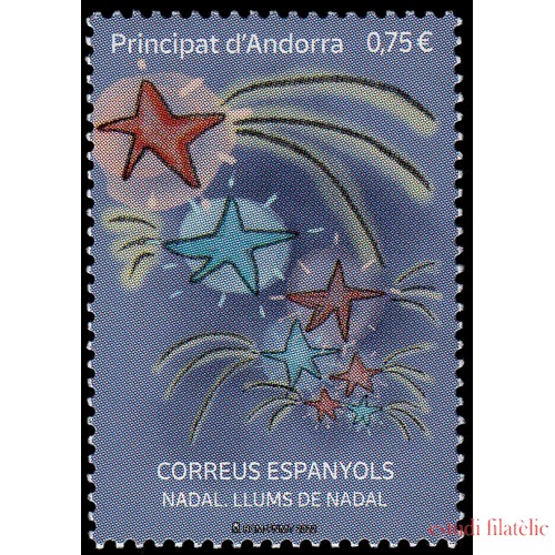 Andorra Española 536 2022 Navidad. Luces de Navidad MNH