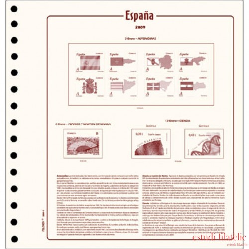 Hojas sellos España Cultural Filober 2012/16 sin montar