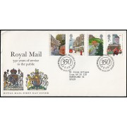 Gran Bretaña 1186/89 1985 SPD FDC 350 Años Servicios Postales Británicos Sobre primer día