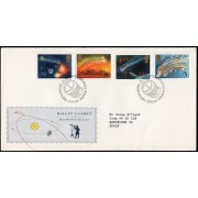 Gran Bretaña 1214/17 1986 SPD FDC Retorno del Cometa Halley Sobre primer día