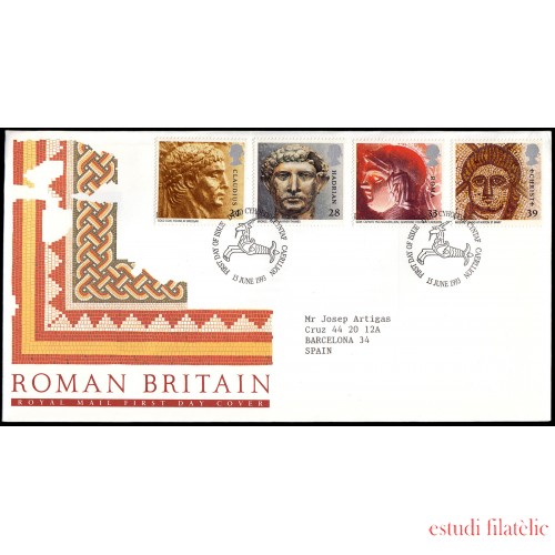 Gran Bretaña 1679/82 1993 SPD FDC La Bretaña Romana Sobre primer día