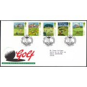 Gran Bretaña 1767/71 1994 SPD FDC Golf Campos Famosos de Escocia Sobre primer día