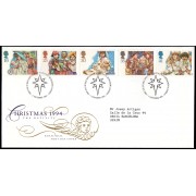 Gran Bretaña 1784/88 1994 SPD FDC Navidad Sobre primer día