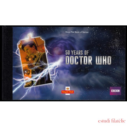 Gran Bretaña 3806 C3806  2013 Clásicos de la televisión 50 años serie Doctor Who Carné Prestigio MNH