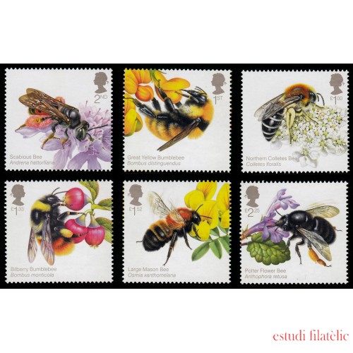 Gran Bretaña 4186/91 2015 Fauna Abejas MNH