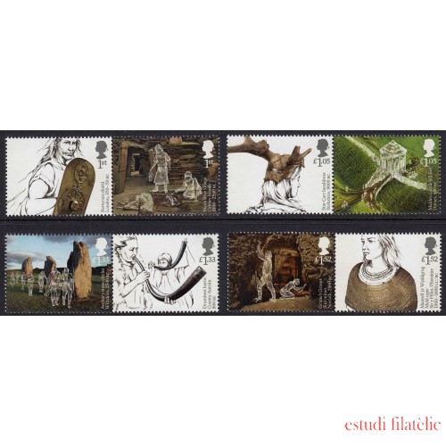 Gran Bretaña 4389/96 2017 Vidas cotidianas británicas MNH