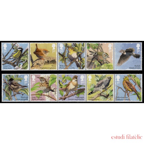 Gran Bretaña 4442/51 2017 Fauna Pájaros MNH