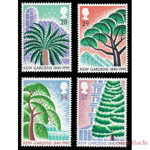 Gran Bretaña 1464/67 1990 150 Aniv. de los jardines de Kew MNH