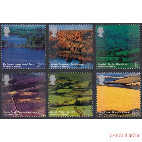 Gran Bretaña 2533/38 2004 Paisajes de Irlanda del Norte MNH