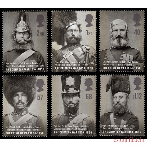 Gran Bretaña 2588/93 2004 150 Aniv. de la Guerra de Crimea MNH