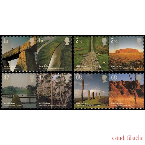 Gran Bretaña 2646/53 2005 Ciudades de Gran Bretaña y Australia MNH