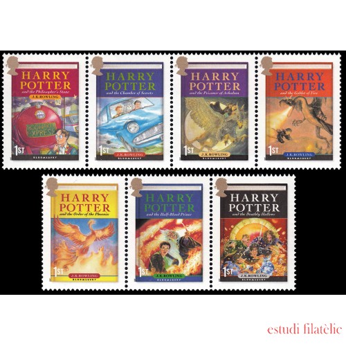 Gran Bretaña 2904/10 2007 Literatura Harry Potter MNH