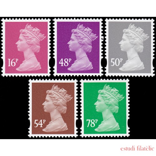 Gran Bretaña 2872/76 2007 Serie Reina Isabel II MNH