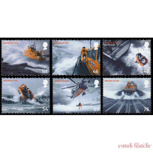 Gran Bretaña 2992/97 2008 Salvamento Marítimo MNH